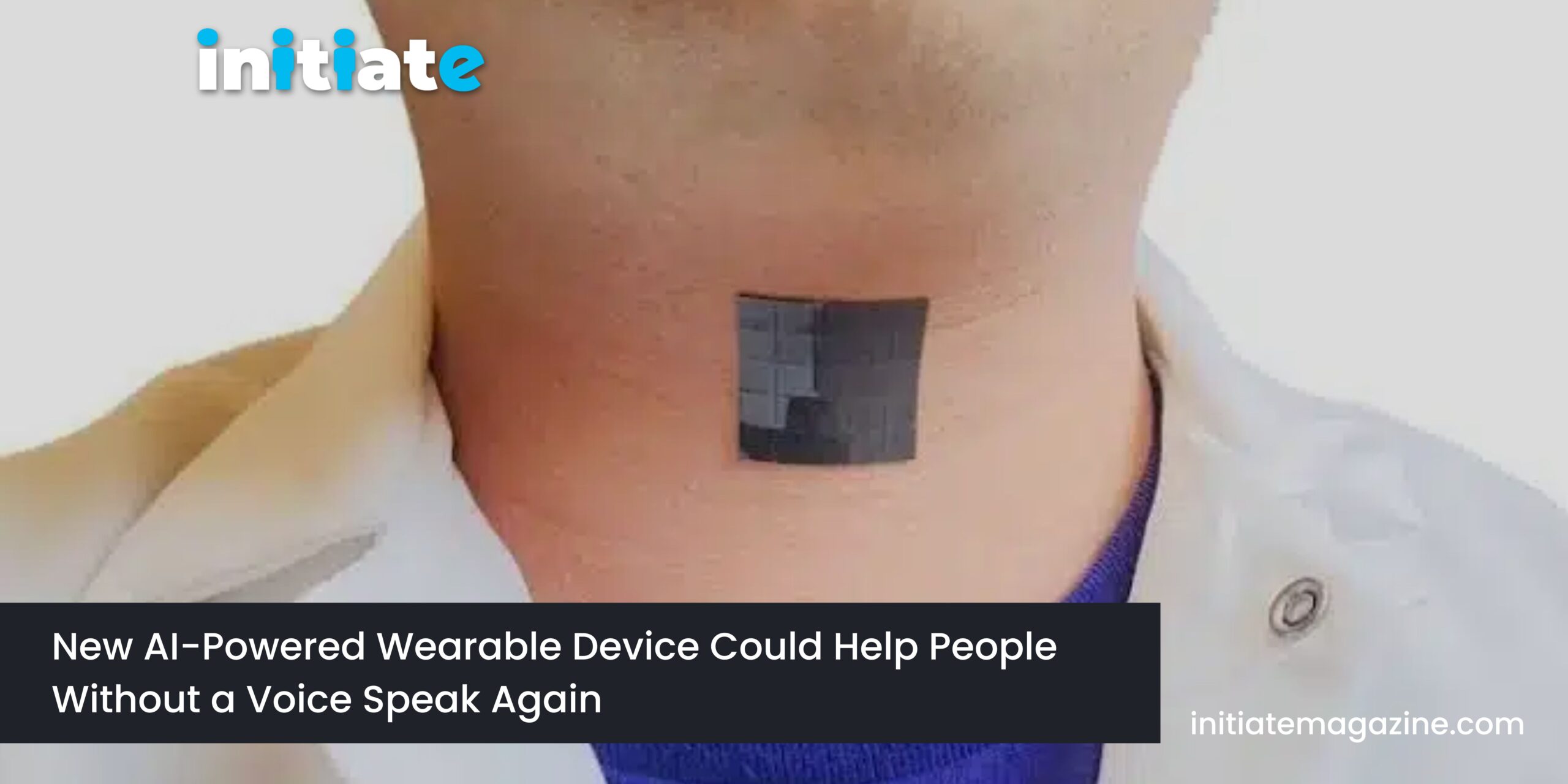 New AI-Powered Wearable Device Could Help People Without a Voice Speak Again